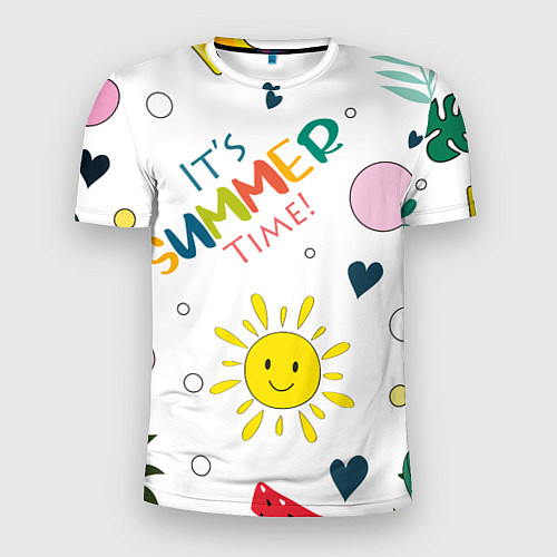 Мужская спорт-футболка Summer time / 3D-принт – фото 1