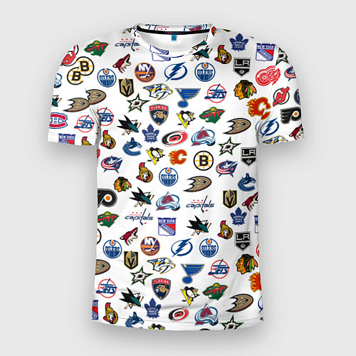 Мужская спорт-футболка NHL PATTERN Z / 3D-принт – фото 1
