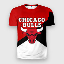 Футболка спортивная мужская CHICAGO BULLS, цвет: 3D-принт