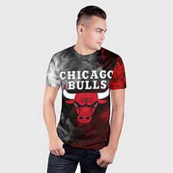 Футболка спортивная мужская CHICAGO BULLS, цвет: 3D-принт — фото 2