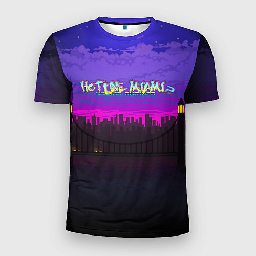 Мужская спорт-футболка HOTLINE MIAMI2 / 3D-принт – фото 1