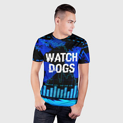 Футболка спортивная мужская Watch Dogs, цвет: 3D-принт — фото 2