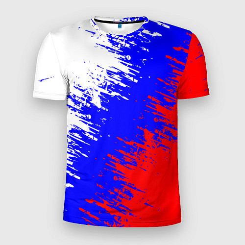 Мужская спорт-футболка Россия / 3D-принт – фото 1