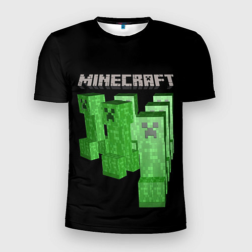 Мужская спорт-футболка MINECRAFT CREEPER / 3D-принт – фото 1