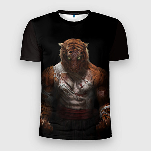 Мужская спорт-футболка Tiger / 3D-принт – фото 1