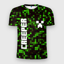 Футболка спортивная мужская MINECRAFT CREEPER, цвет: 3D-принт