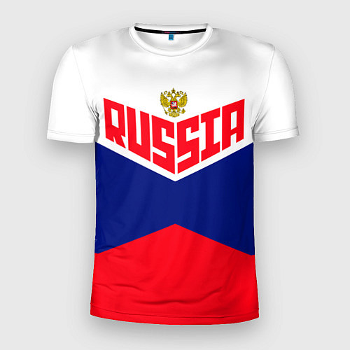 Мужская спорт-футболка Russia / 3D-принт – фото 1