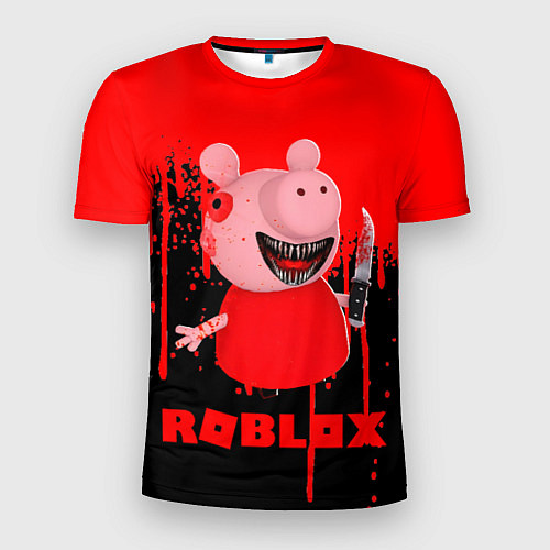 Мужская спорт-футболка Roblox Piggy / 3D-принт – фото 1