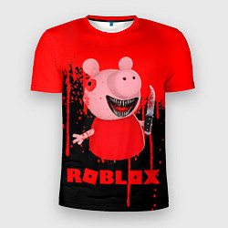Футболка спортивная мужская Roblox Piggy, цвет: 3D-принт