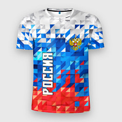 Футболка спортивная мужская RUSSIA SPORT, цвет: 3D-принт