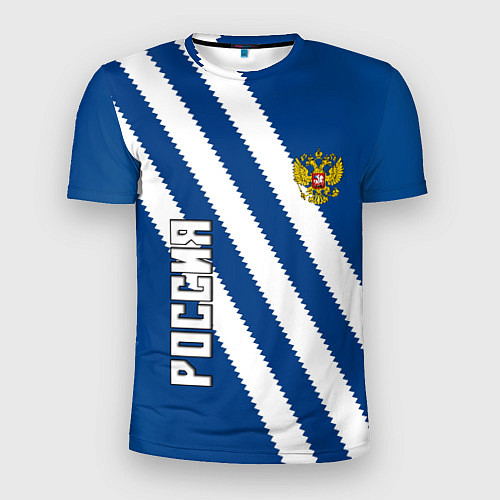 Мужская спорт-футболка RUSSIA SPORT / 3D-принт – фото 1