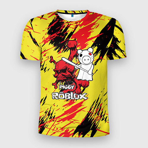 Мужская спорт-футболка Свинка Пигги из Roblox / 3D-принт – фото 1