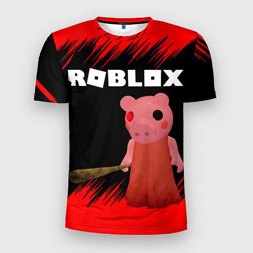 Мужская спорт-футболка Roblox Piggy / 3D-принт – фото 1