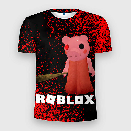Мужская спорт-футболка Roblox Piggy / 3D-принт – фото 1