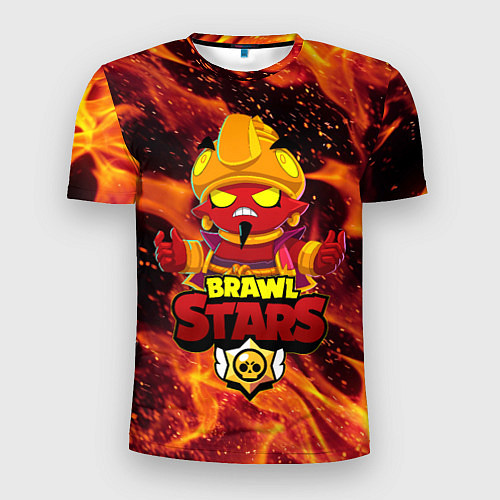 Мужская спорт-футболка BRAWL STARS EVIL GENE ДЖИН / 3D-принт – фото 1