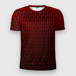 Футболка спортивная мужская Текстура красный градиент, цвет: 3D-принт