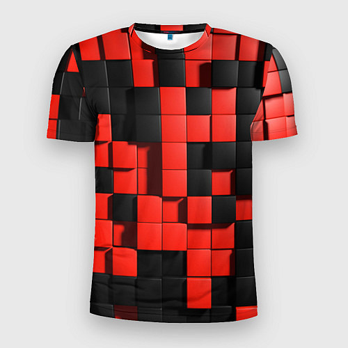 Мужская спорт-футболка КУБИКИ 3D / 3D-принт – фото 1