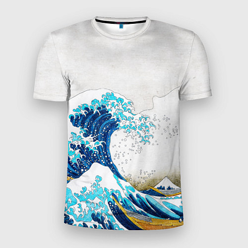 Мужская спорт-футболка Japanese wave / 3D-принт – фото 1