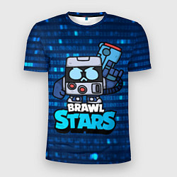 Мужская спорт-футболка Virus 8 bit brawl stars Blue