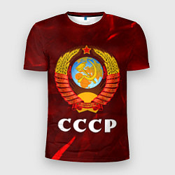 Футболка спортивная мужская СССР USSR, цвет: 3D-принт