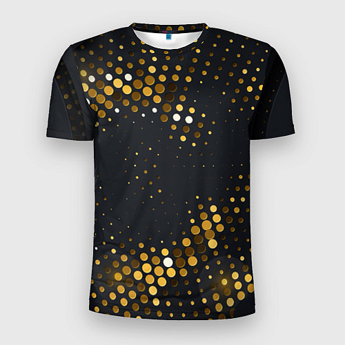Мужская спорт-футболка Black gold / 3D-принт – фото 1