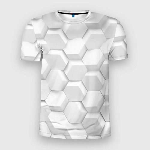 Мужская спорт-футболка 3D WHITE / 3D-принт – фото 1