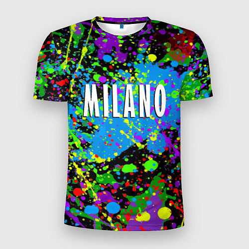 Мужская спорт-футболка Milano - abstraction - Italy / 3D-принт – фото 1