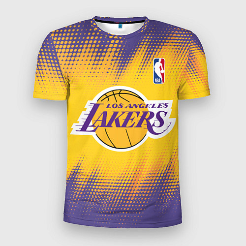 Мужская спорт-футболка Los Angeles Lakers / 3D-принт – фото 1