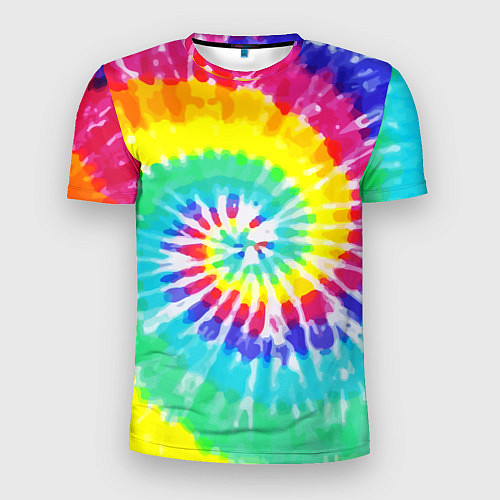 Мужская спорт-футболка TIE-DYE СТЕНА / 3D-принт – фото 1