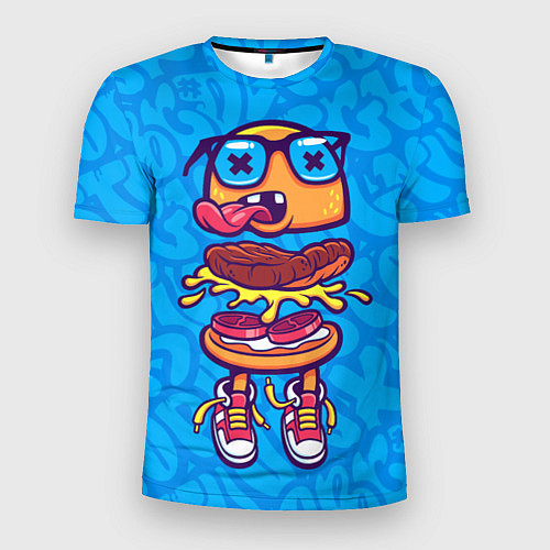Мужская спорт-футболка Бутерброд монстрик граффити / 3D-принт – фото 1