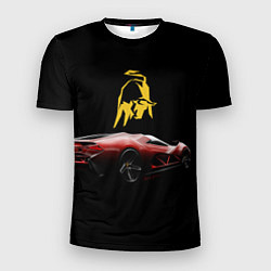 Мужская спорт-футболка Lamborghini - motorsport