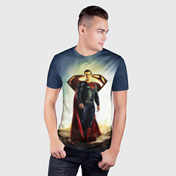 Футболка спортивная мужская Superman, цвет: 3D-принт — фото 2