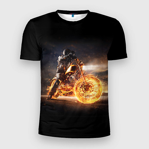 Мужская спорт-футболка Fire racer / 3D-принт – фото 1
