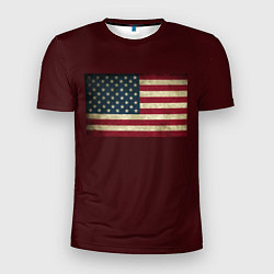 Мужская спорт-футболка USA флаг