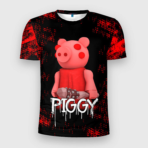 Мужская спорт-футболка Roblox Piggy / 3D-принт – фото 1