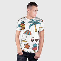 Футболка спортивная мужская Отпуск, цвет: 3D-принт — фото 2