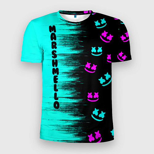 Мужская спорт-футболка Marshmello / 3D-принт – фото 1