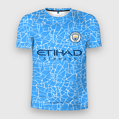 Мужская спорт-футболка Manchester City 2021 Home Kit / 3D-принт – фото 1