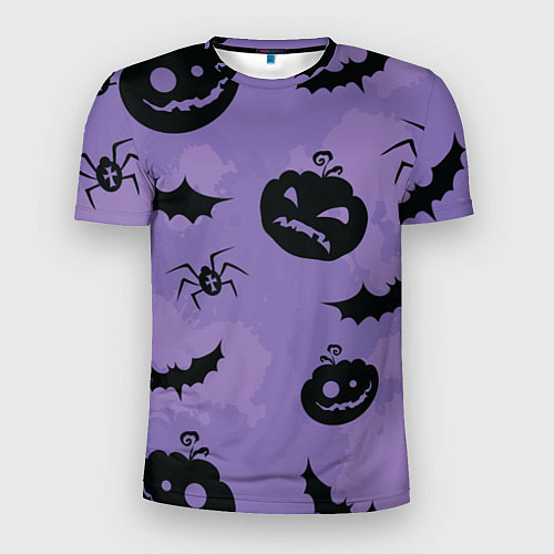 Мужская спорт-футболка Фиолетовый хэллоуин / 3D-принт – фото 1