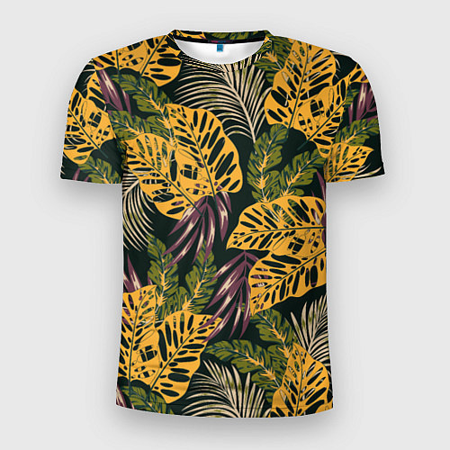 Мужская спорт-футболка Тропический лес / 3D-принт – фото 1