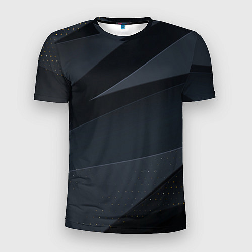 Мужская спорт-футболка Metalic gray / 3D-принт – фото 1