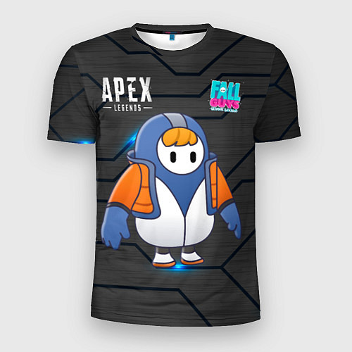 Мужская спорт-футболка Fall guys apex legends / 3D-принт – фото 1
