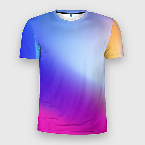 Мужская спорт-футболка Градиент Облаков / 3D-принт – фото 1