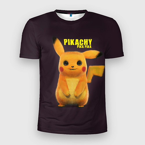 Мужская спорт-футболка Pikachu Pika Pika / 3D-принт – фото 1
