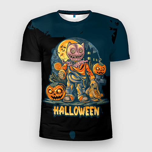 Мужская спорт-футболка Happy Halloween / 3D-принт – фото 1