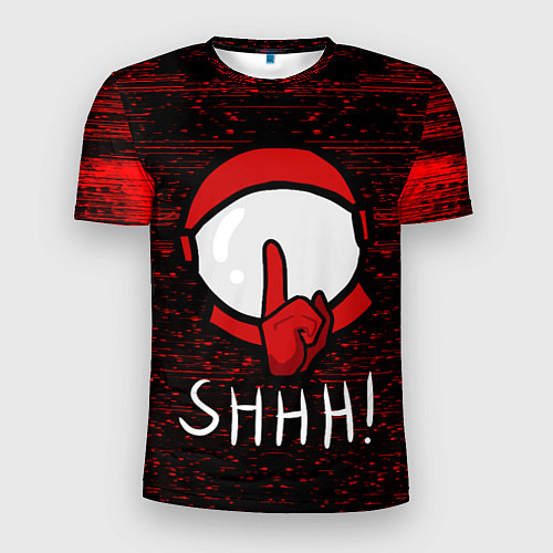 Мужская спорт-футболка AMONG US - SHHH! / 3D-принт – фото 1