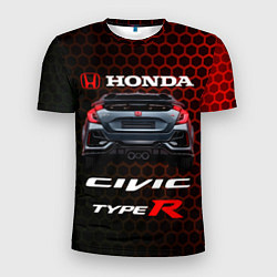 Футболка спортивная мужская Honda Civic Type R, цвет: 3D-принт