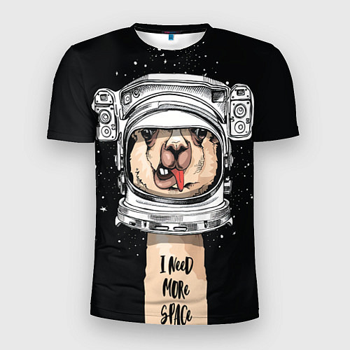 Мужская спорт-футболка Космическая Лама / 3D-принт – фото 1