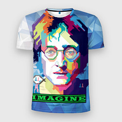 Мужская спорт-футболка Джон Леннон Imagine
