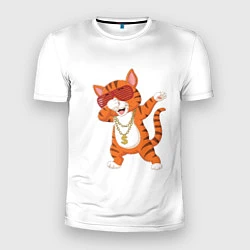 Мужская спорт-футболка Dab кот